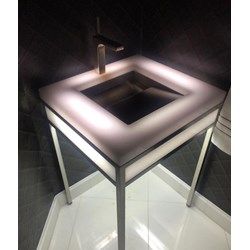 Ebb Concept - Cast Resin Console Featuring Ebb Basin