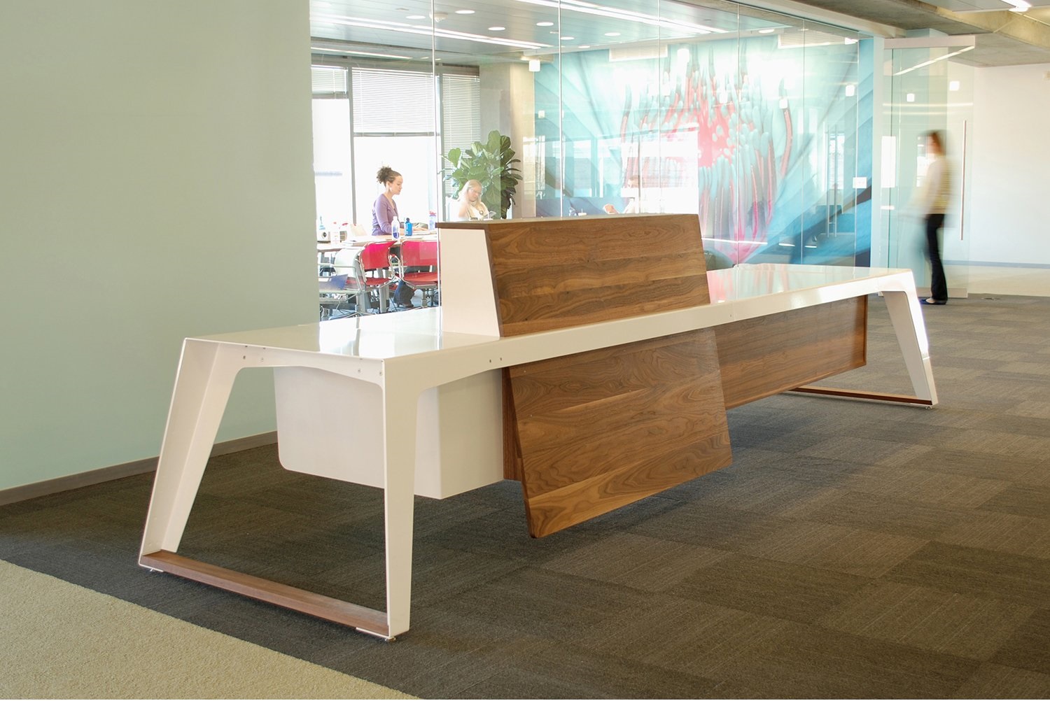 Custom Deskadillo - Open Office Workstation; Reception or Host Station