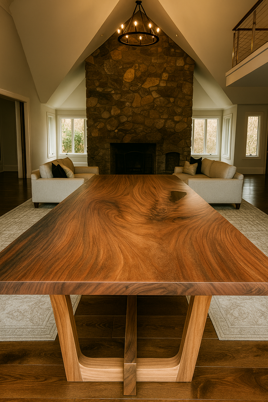 Solid Wood Dining Table with Jay Legs