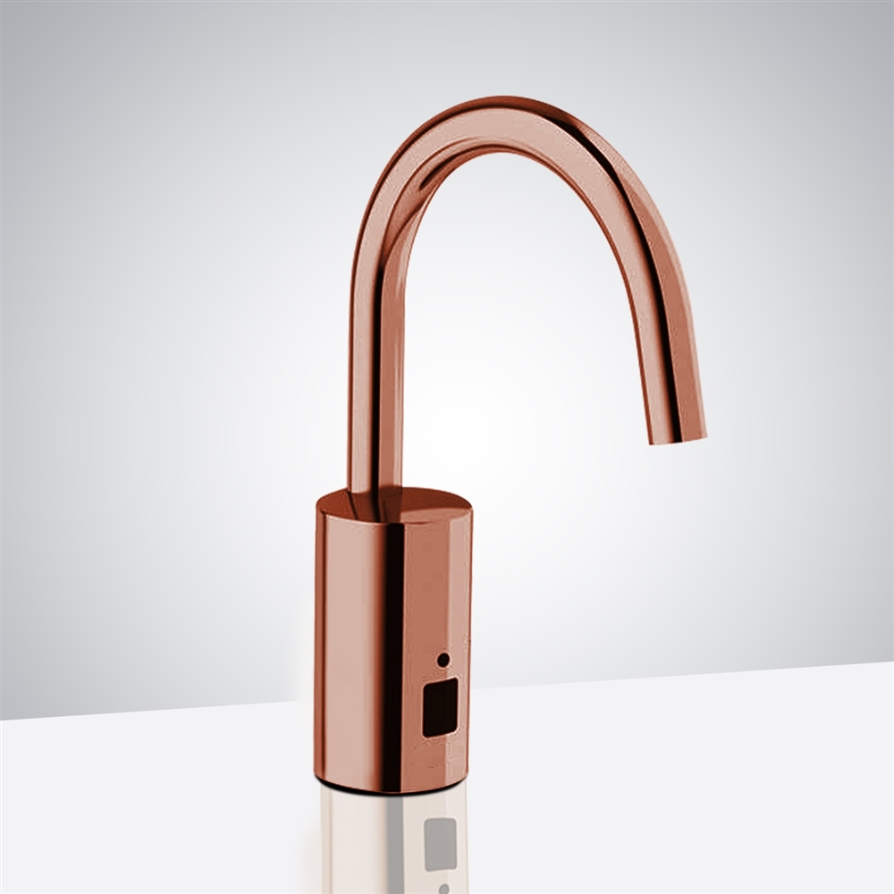 Fontana Chatou Rose Gold Finish Commercial Automatic Motion Sensor Faucet