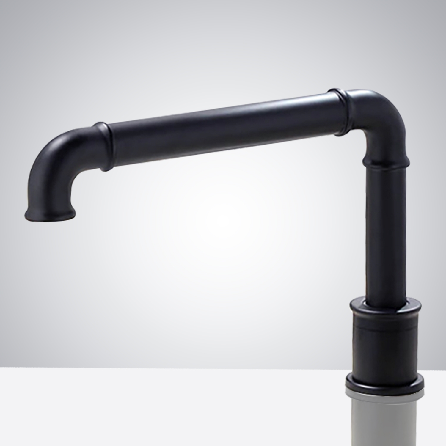 Fontana Commercial Matte Black Touch less Automatic Sensor Hands Free Faucet