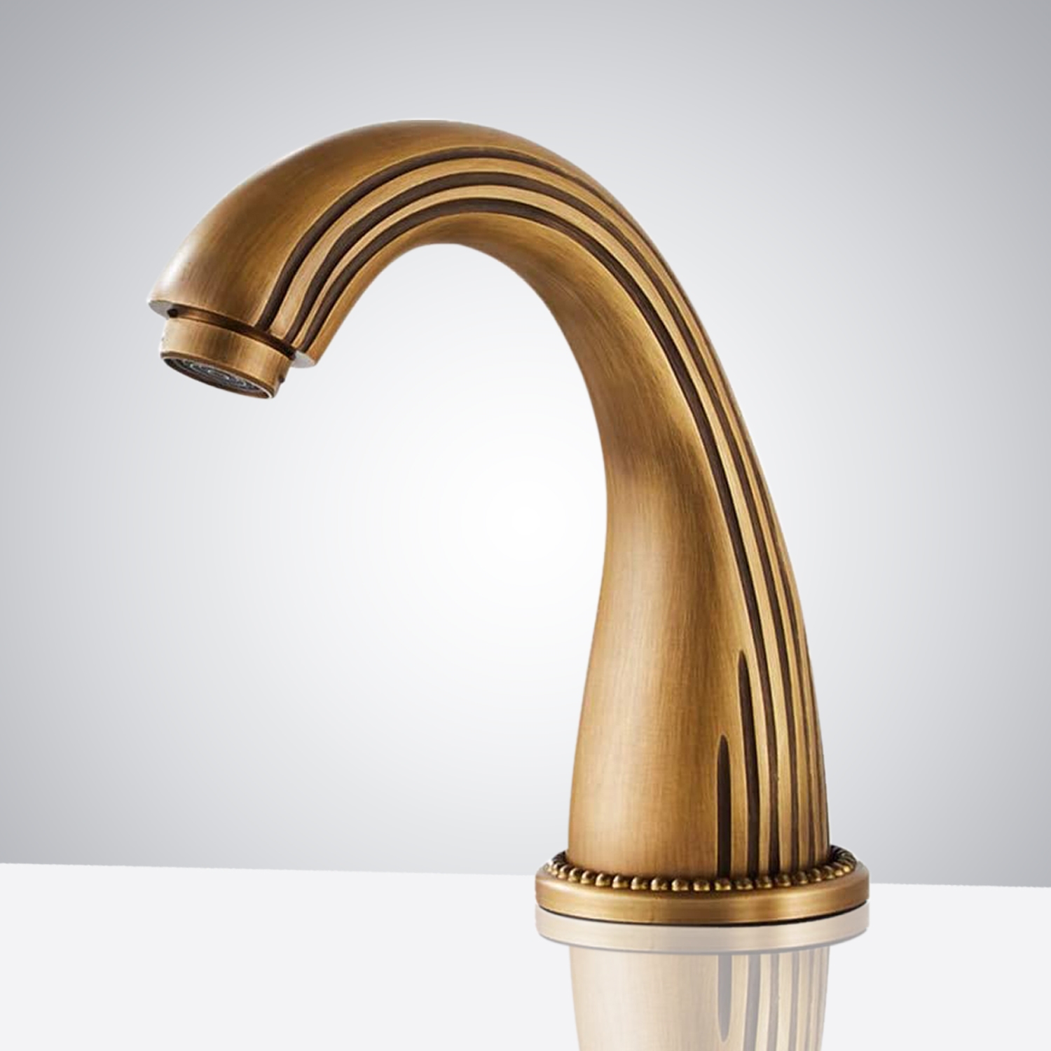 Fontana Commercial Automatic Infrared Antique Brass Gold Sensor Faucet