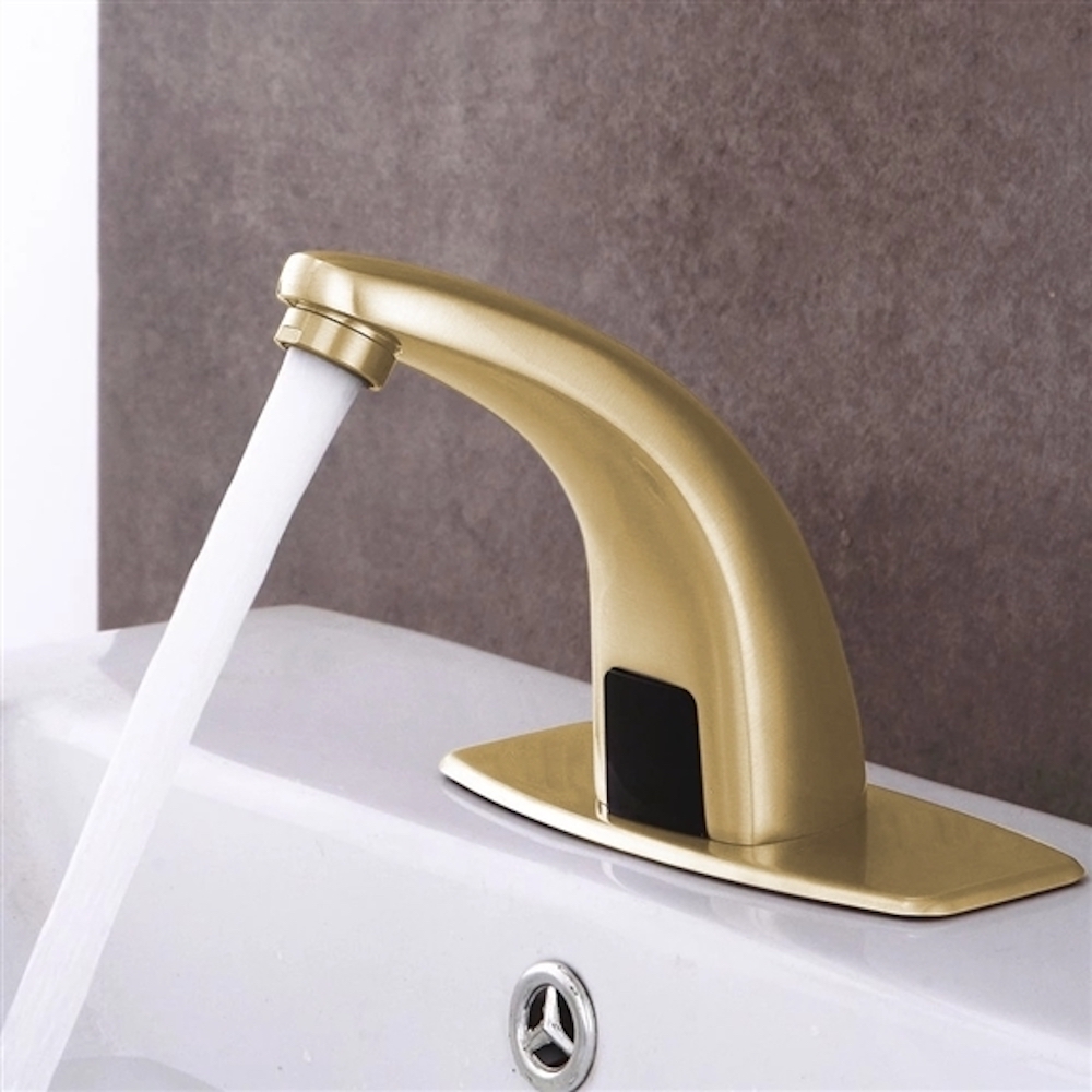 Melo Automatic Commercial Sensor Brushed Gold Commercial Faucet