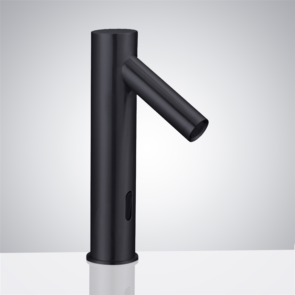 Tripod Commercial Automatic Electronic Hands Free Matte Black Faucet