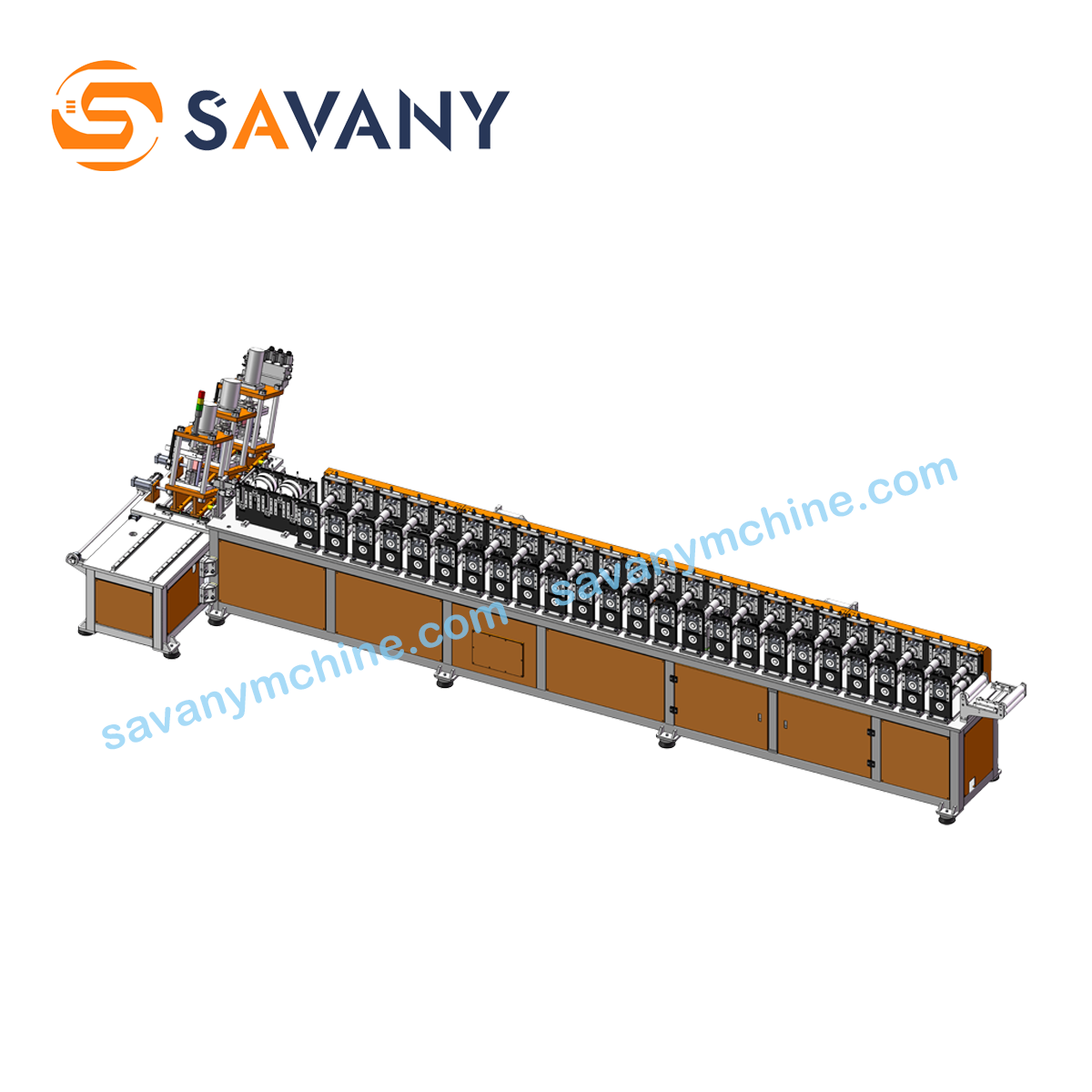 Door roll forming machine