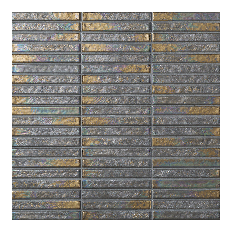 JAPANESE TILE - YOHEN BORDER GOLD MIX YB42