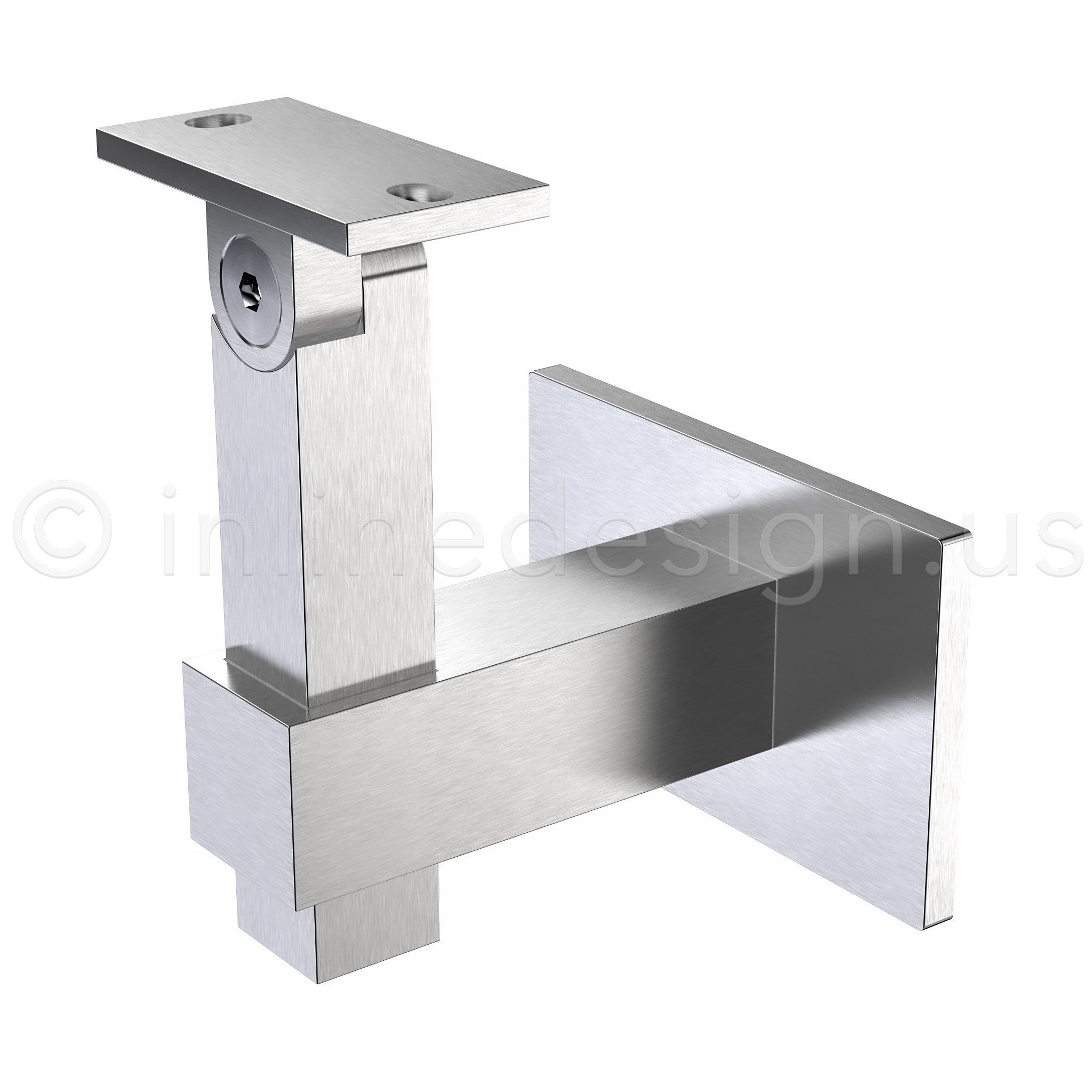 Square Magnetar Stainless Steel Handrail Bracket