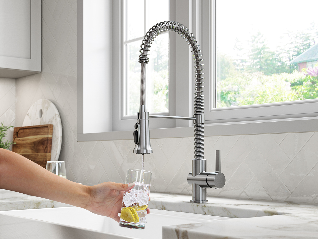 2-in-1 Pull-Down Water Filter Kitchen Faucets
