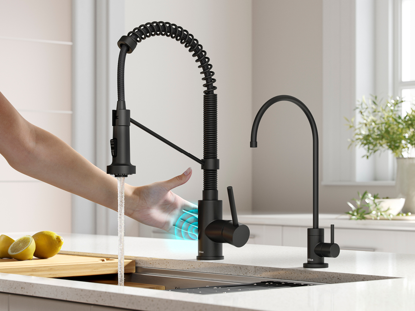 Touchless Sensor Pull-Down Kitchen Faucets from Kraus - Architizer