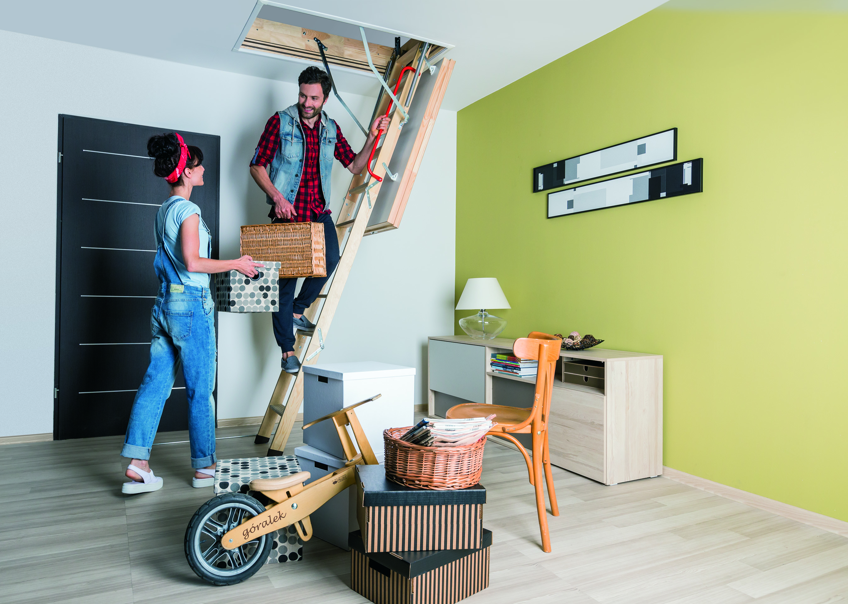 LWT Passive House, loft ladders | FAKRO