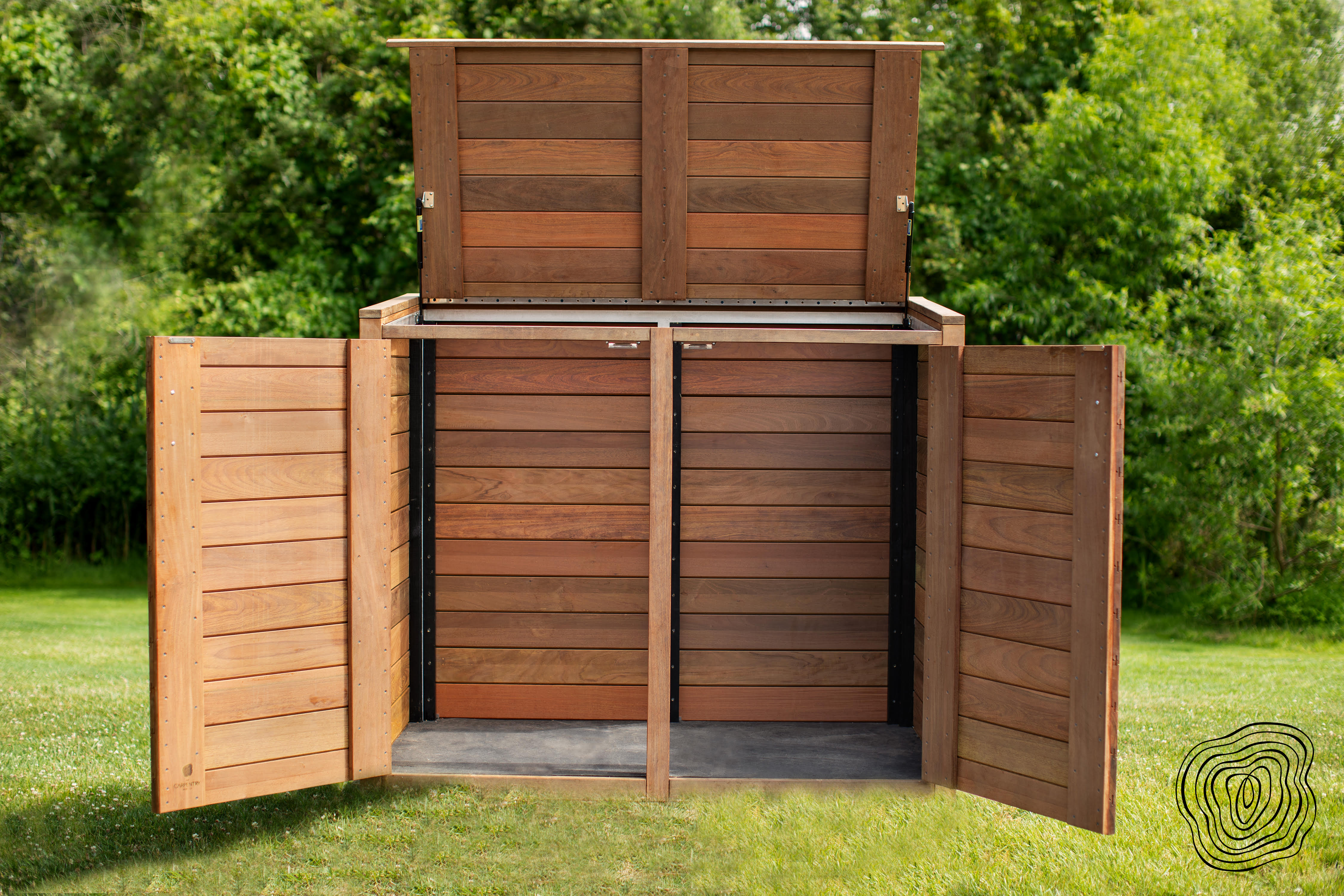 Ipe Trash Enclosure