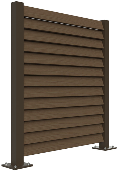 Mercury Economic Louvers - Aluminum Posts & Composite Planks