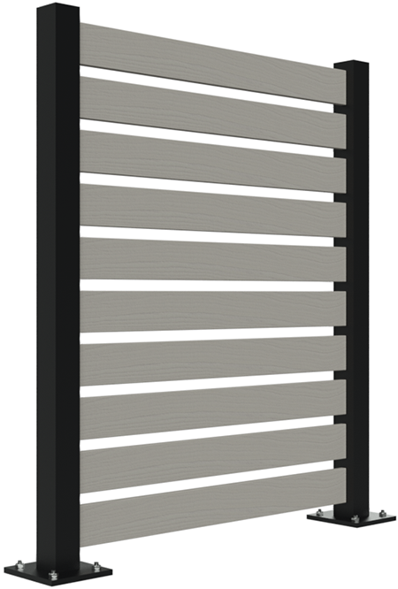 Mercury Economic Semi-Private - Aluminum Post & Composite Planks