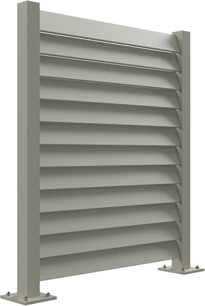 Mercury Economic Louvers - Aluminum Posts & Vinyl Planks