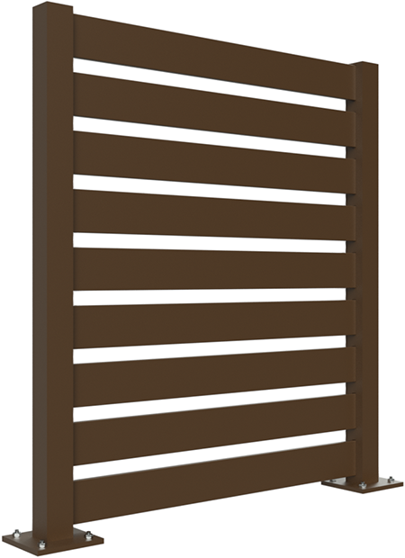 Mercury Economic Semi-Private - Aluminum Posts & Vinyl Planks
