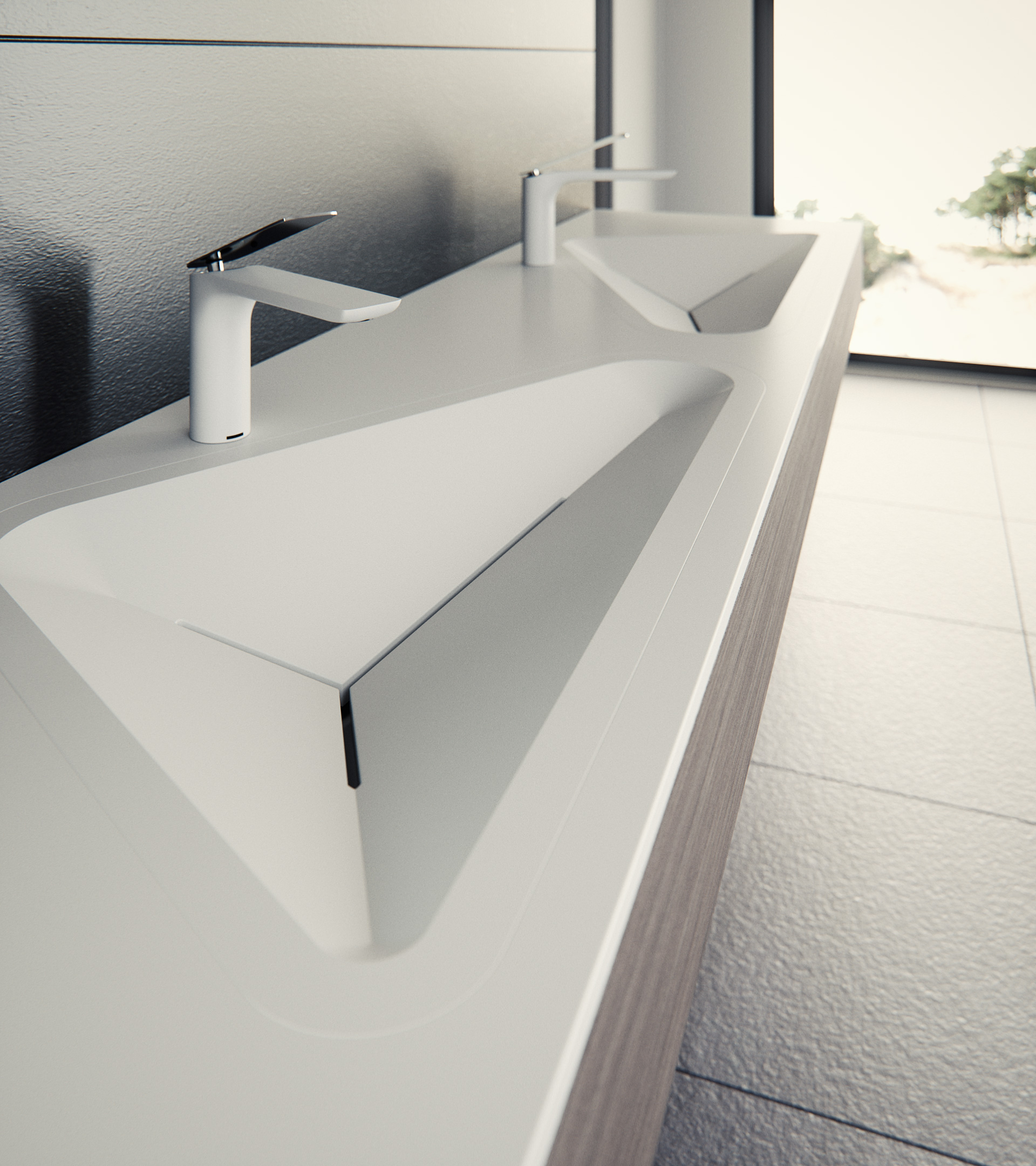 MONOLIT-02 Bathroom Sink solid surface