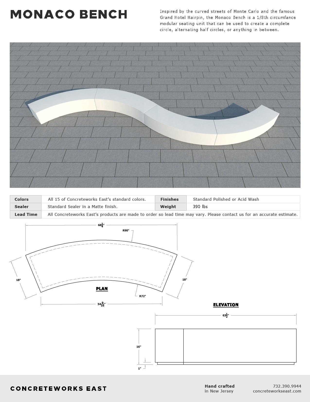 MONACO BENCH