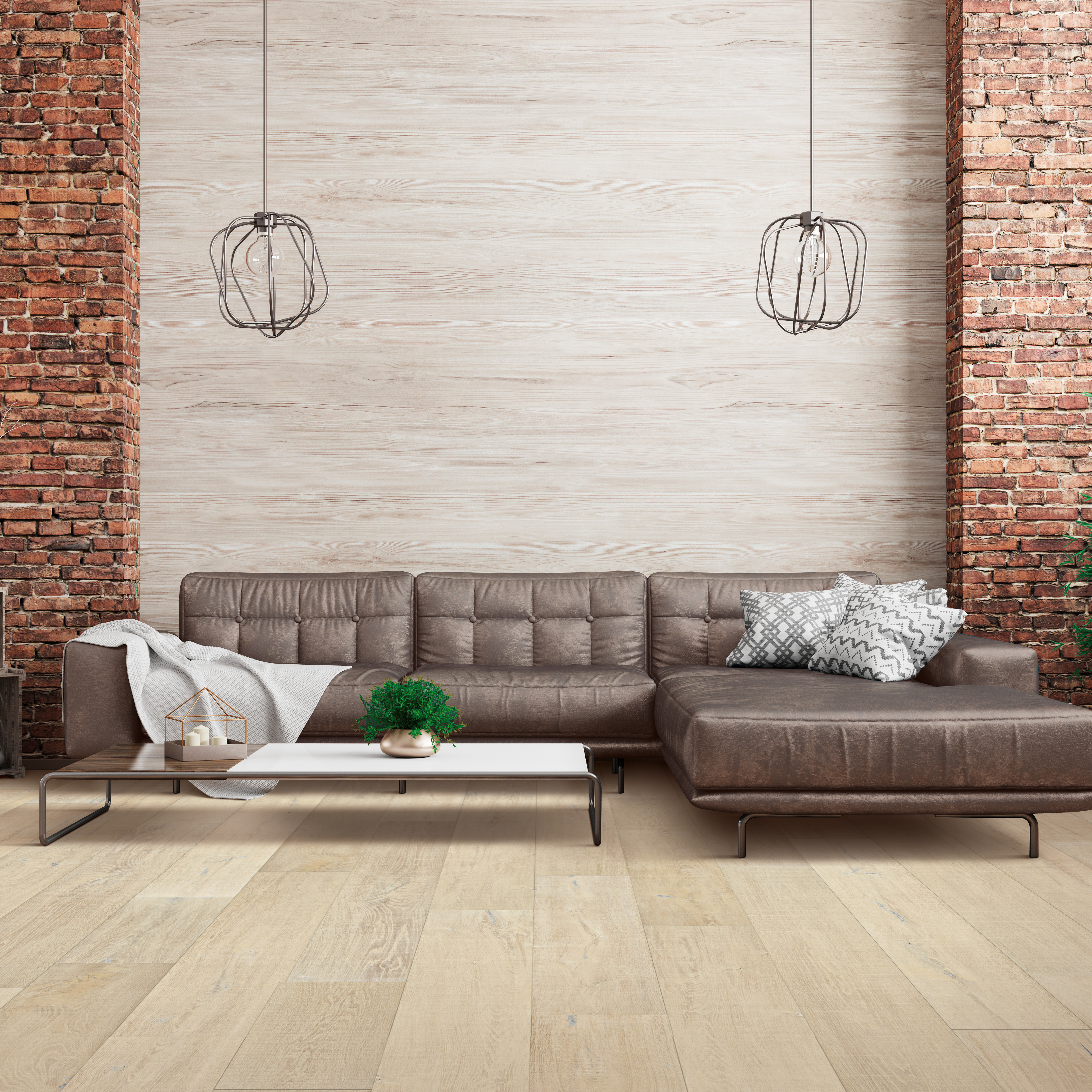 Mount Castle Engineered White Oak Hardwood Bianco