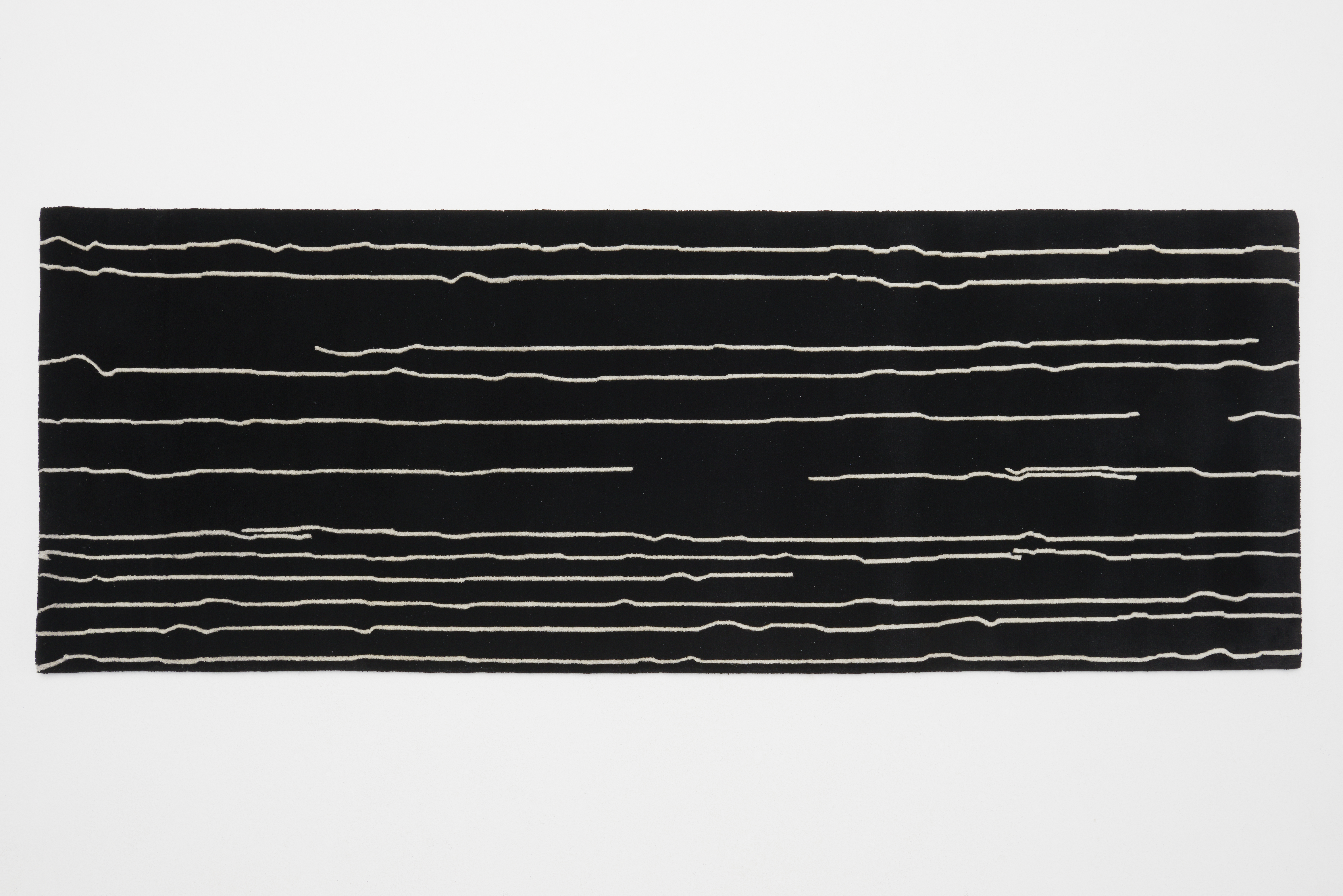 Woodlines- Black with white