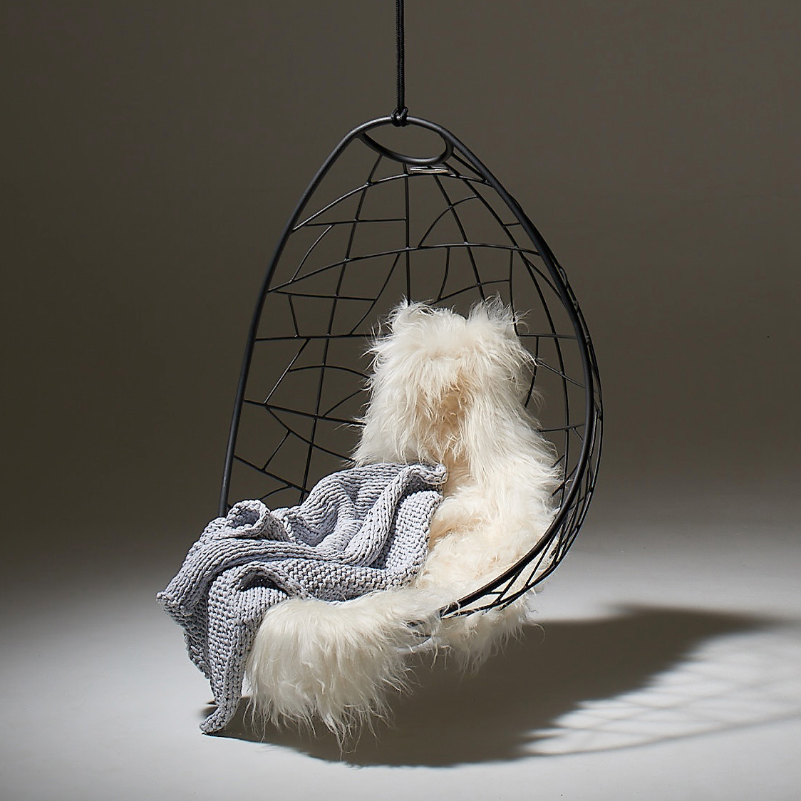 Studio Stirling Nest Egg Indoor or Outdoor Hanging Swing Chair