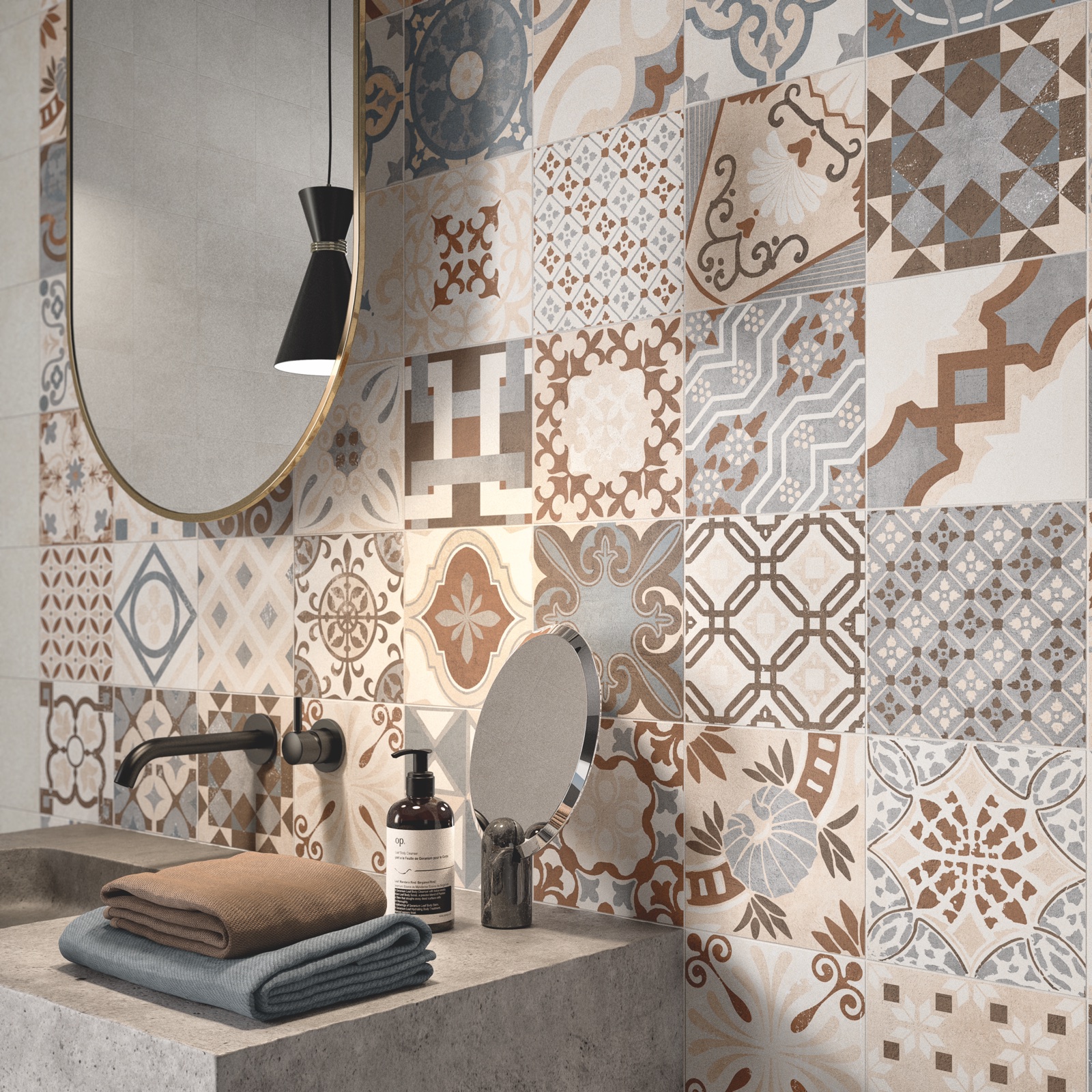A ceramic tile for every bathroom style