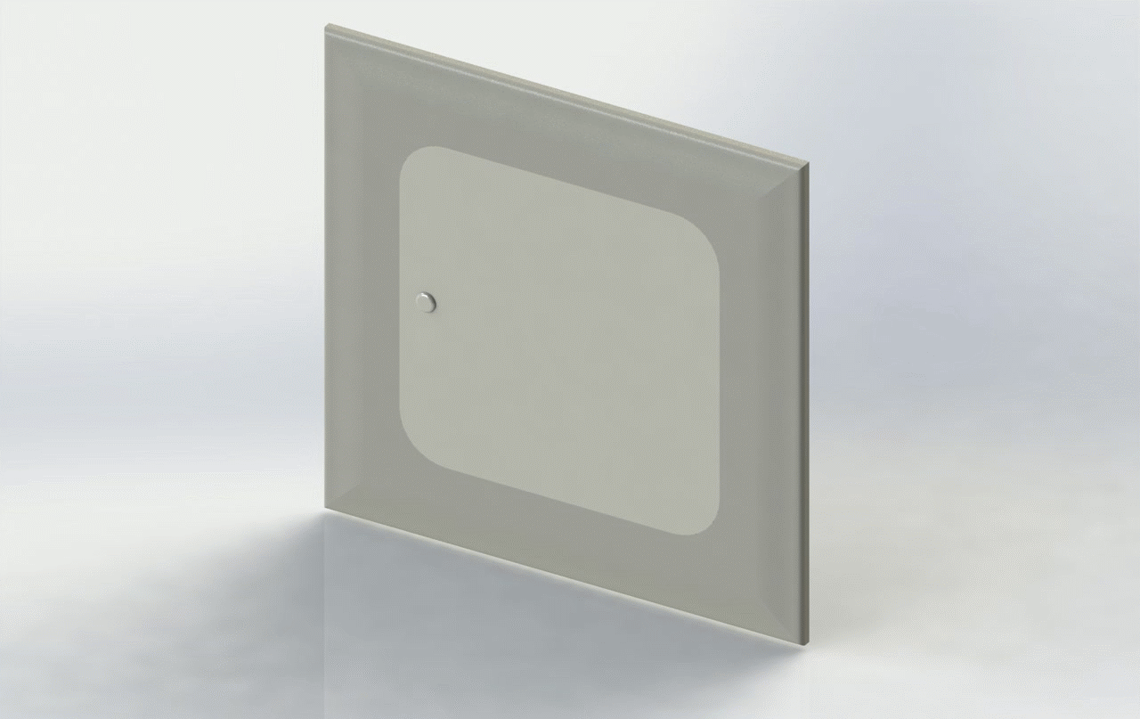 Fiberglass Access Door – Radius Corner, Hinged