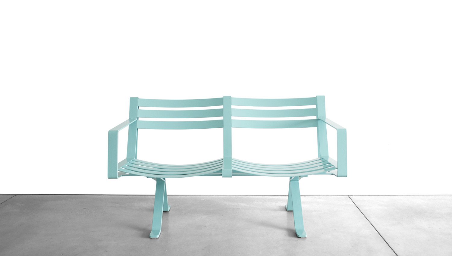 ROADRUNNER BENCH - STEEL, 2 SEAT