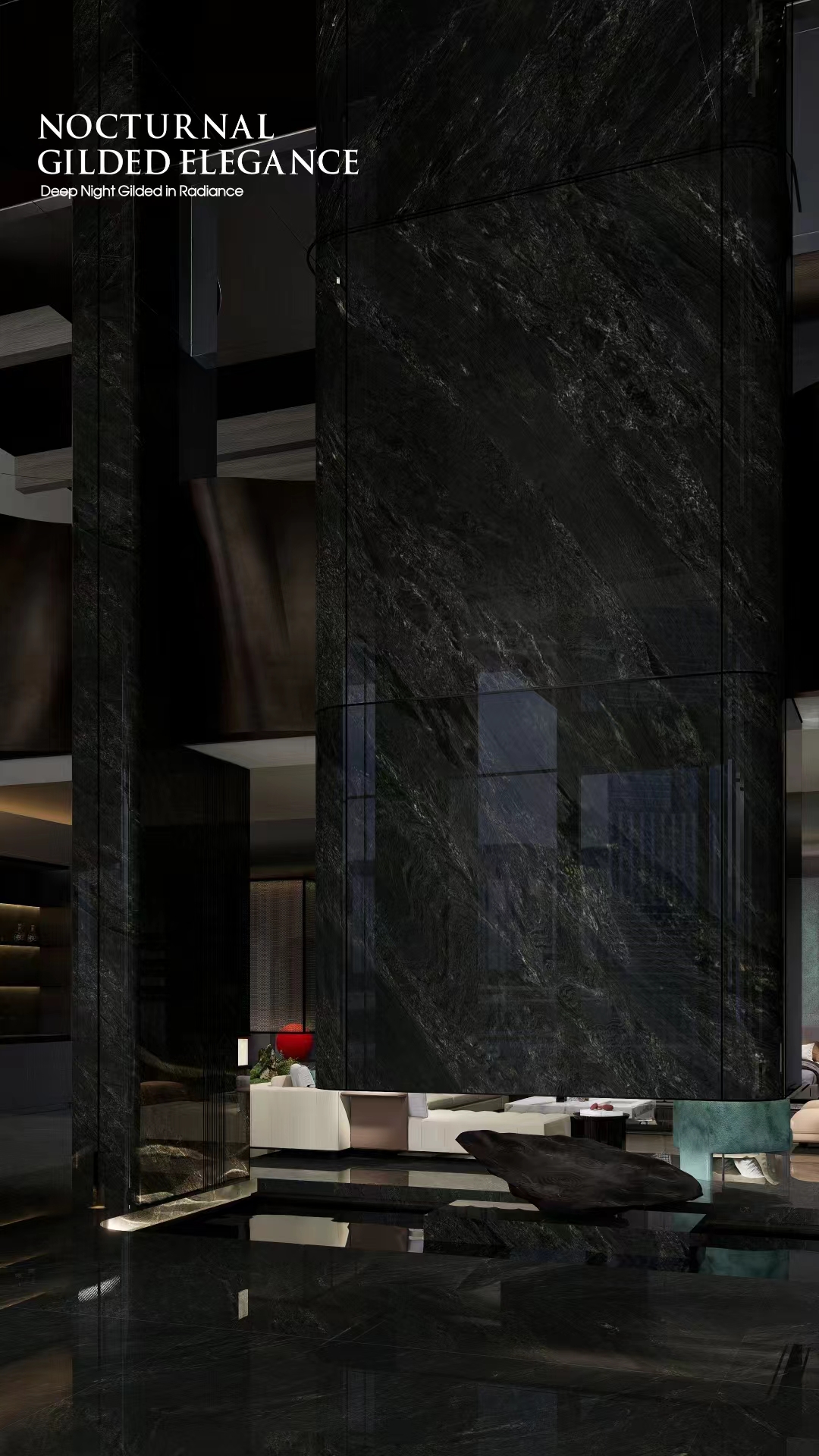 dark marble, noir gold marble, Richard Miller, natural stone