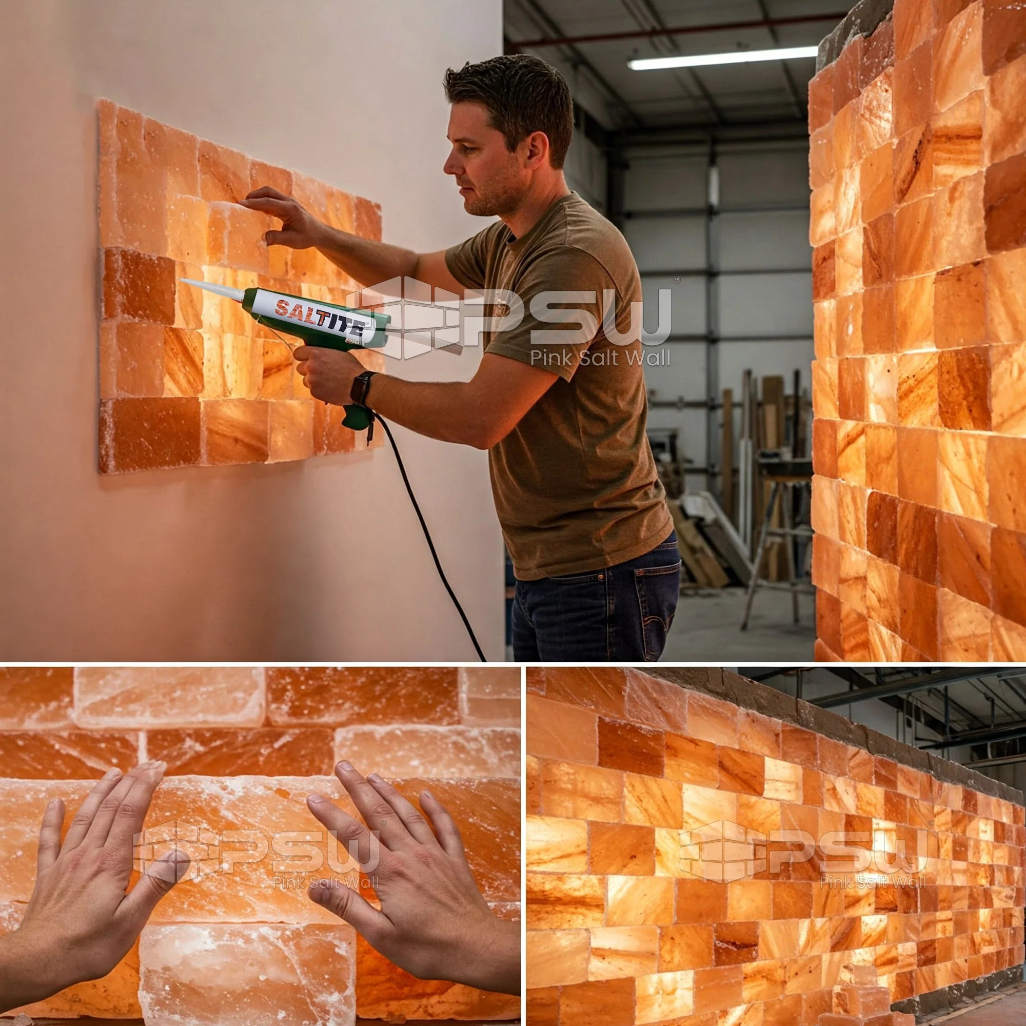 Himalayan Salt Brick Wall Kit (5x8 Ft) 40 Sq. Ft – Do It Yourself