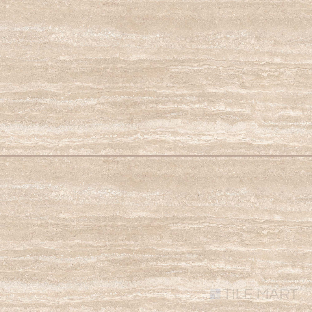 Travertine Veincut Beige 24X48 Matte Porcelain