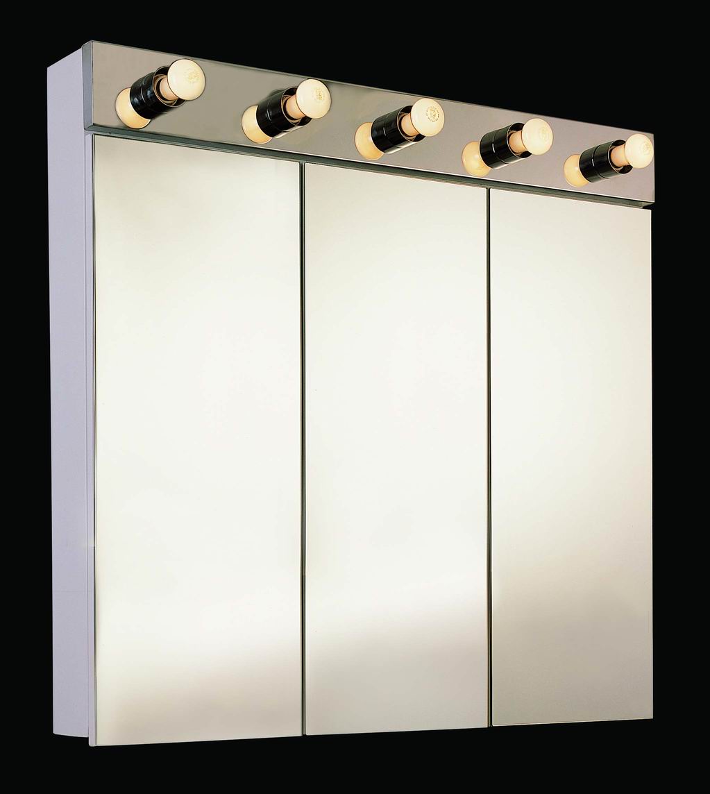 Tri-View with Light Series Medicine Cabinets