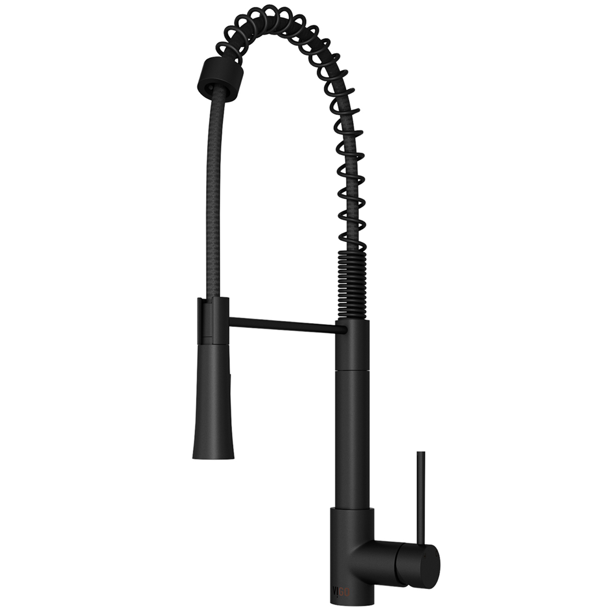 VIGO Laurelton Pull-Down Spray Kitchen Faucet In Matte Black 