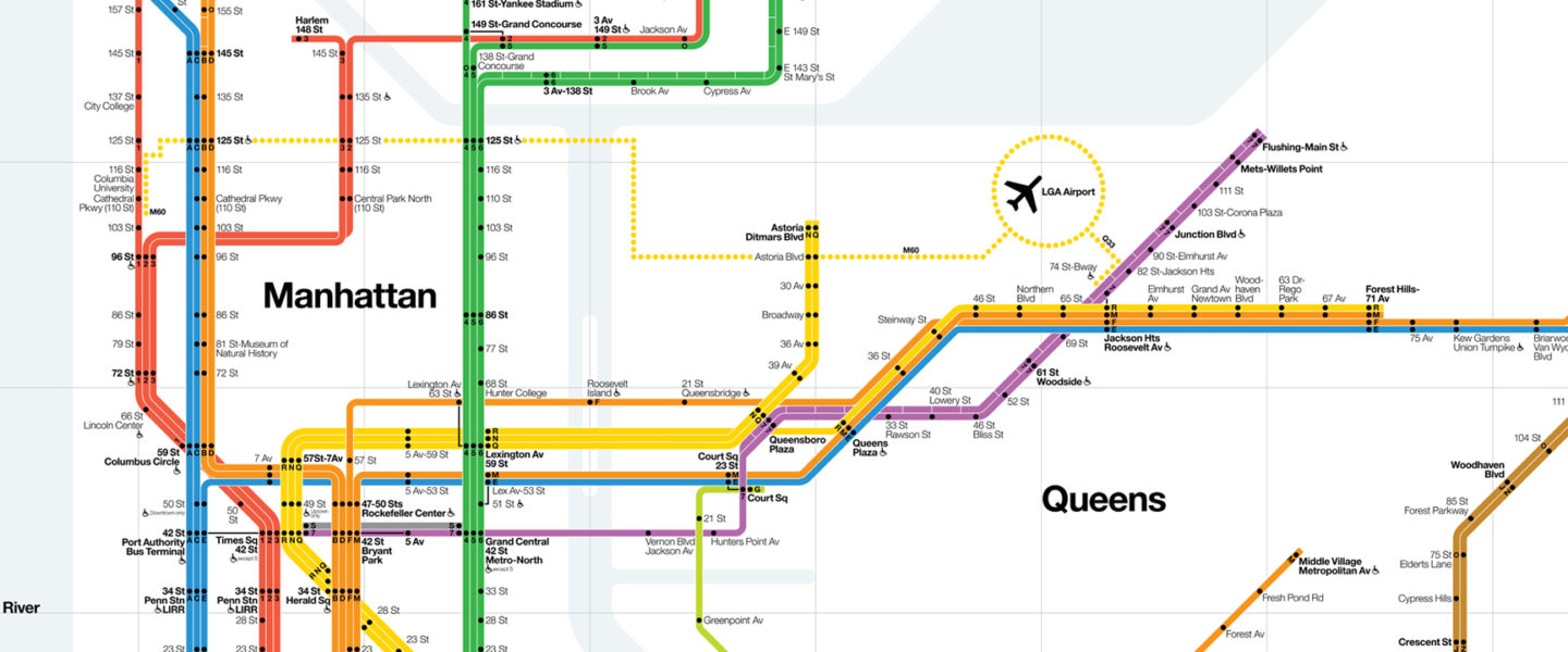 NYC Subway Diagram w/ Text
