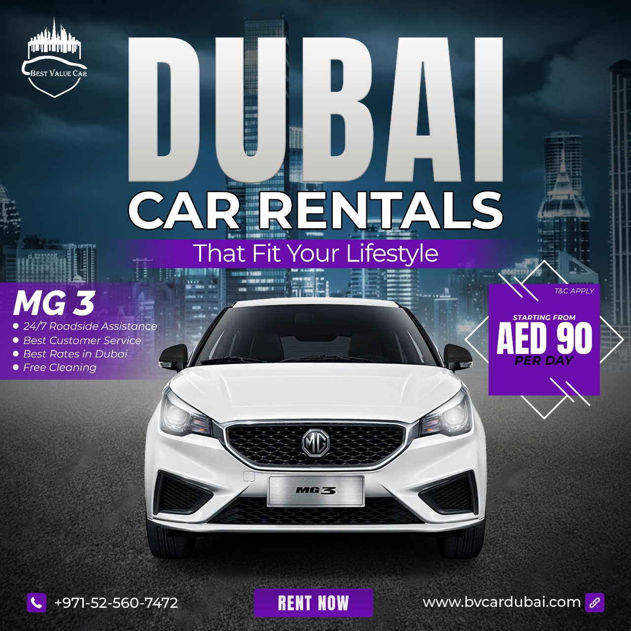 MG 3 for rent