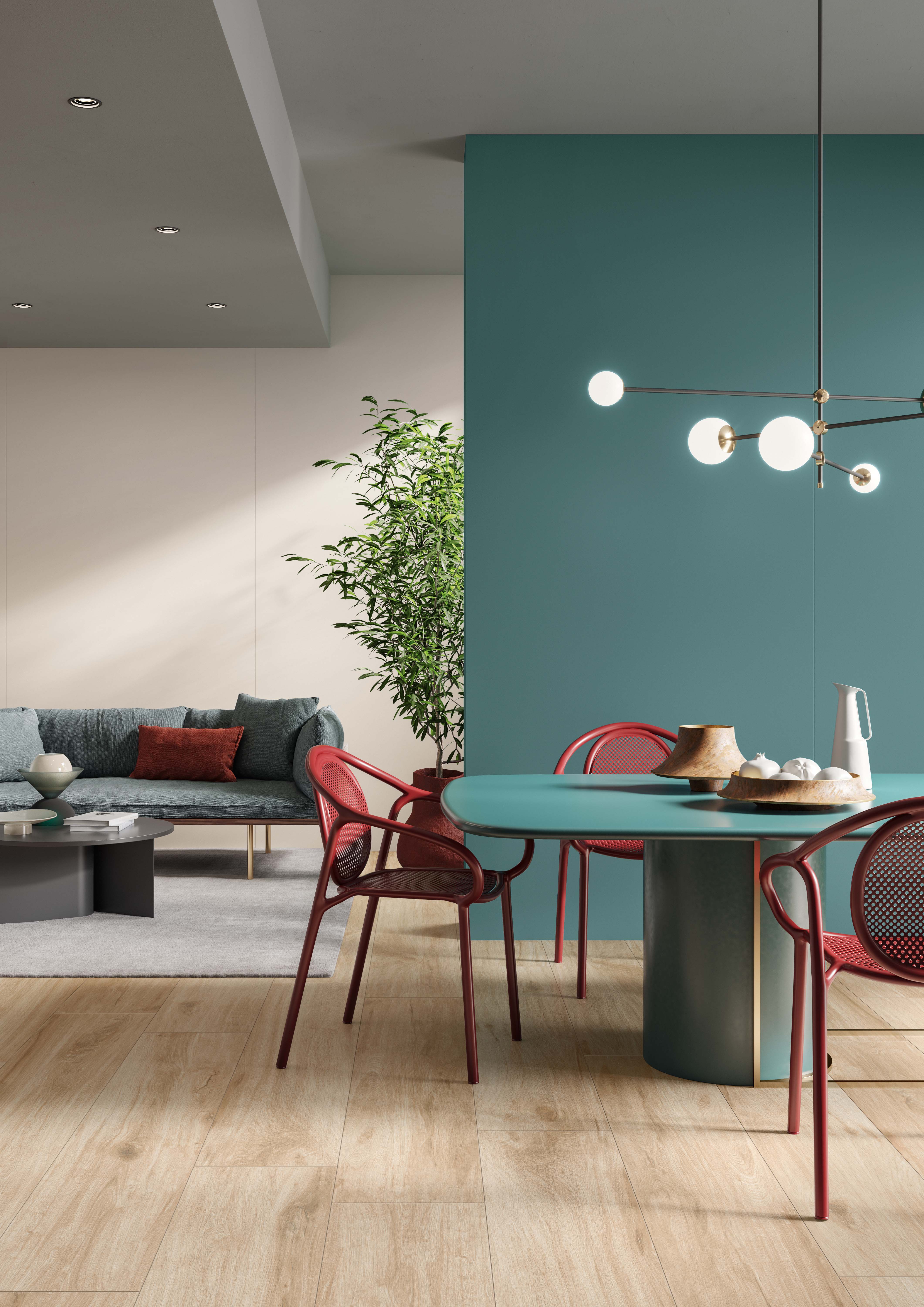Décor with porcelain stoneware tiles: a perfect blend of style and function