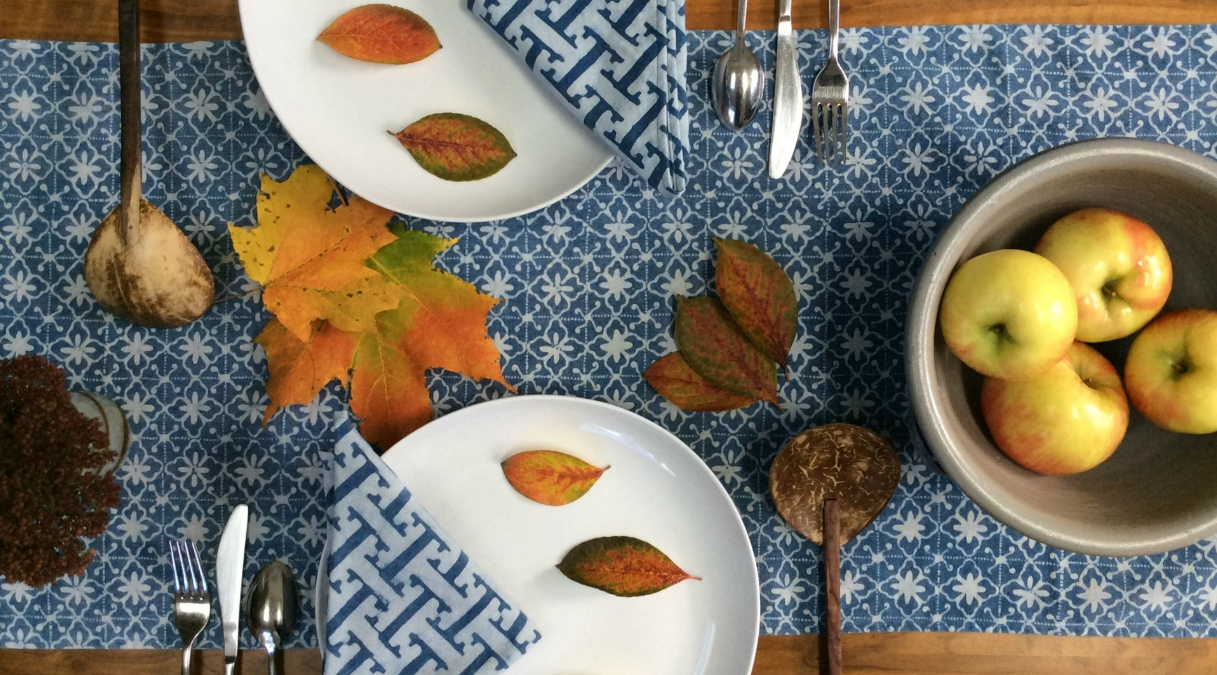 Indigo Tabletop Textiles