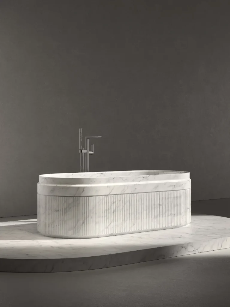 Wholesale Carrara White Natural Stone Bathtub