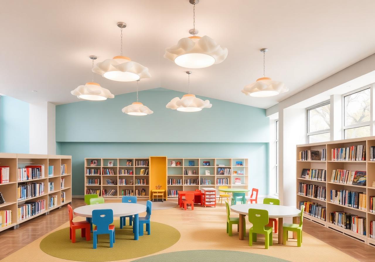 Library Lighting Design and Manufacturing