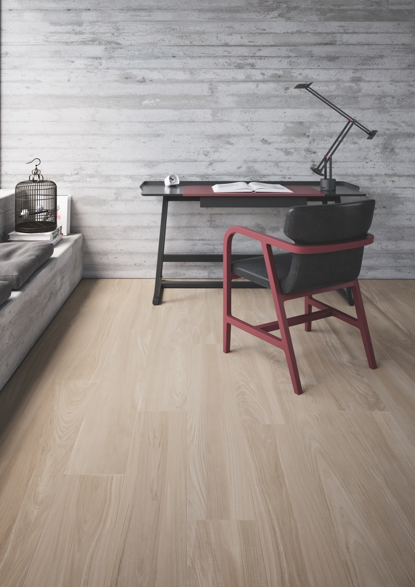 Wood-effect porcelain stoneware: four different solutions for designers