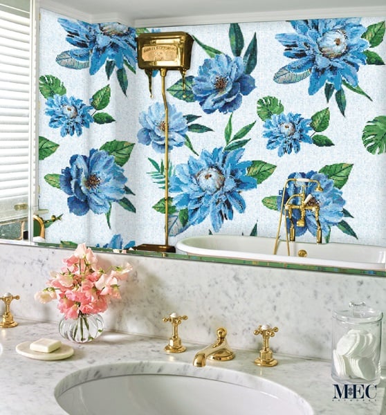 MODRY - GLASS MOSAIC PATTERN