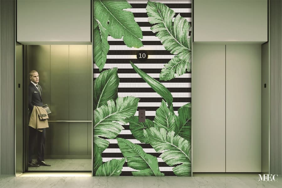 TROPICA - GLASS MOSAIC MURAL