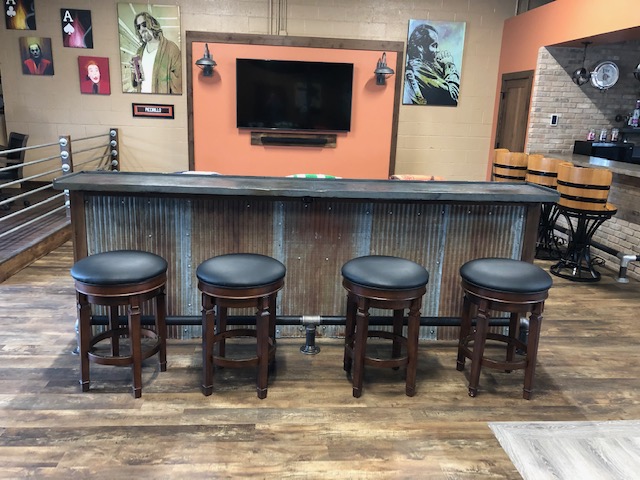 Corrugated Barn Tin Wainscoting - Random Mix (Rusted & Galvanized)