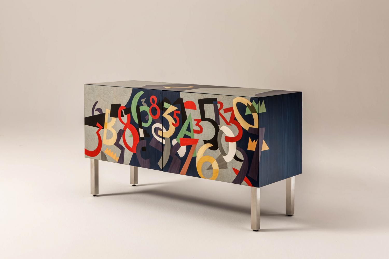 Numeri | Intarsia Sideboard