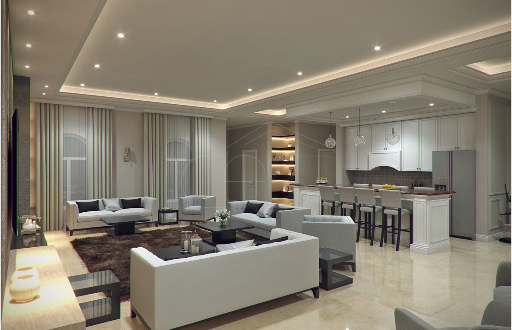 Modern Classic Villa Interior Design - Architizer