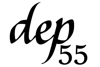 dep55 design & production business logo