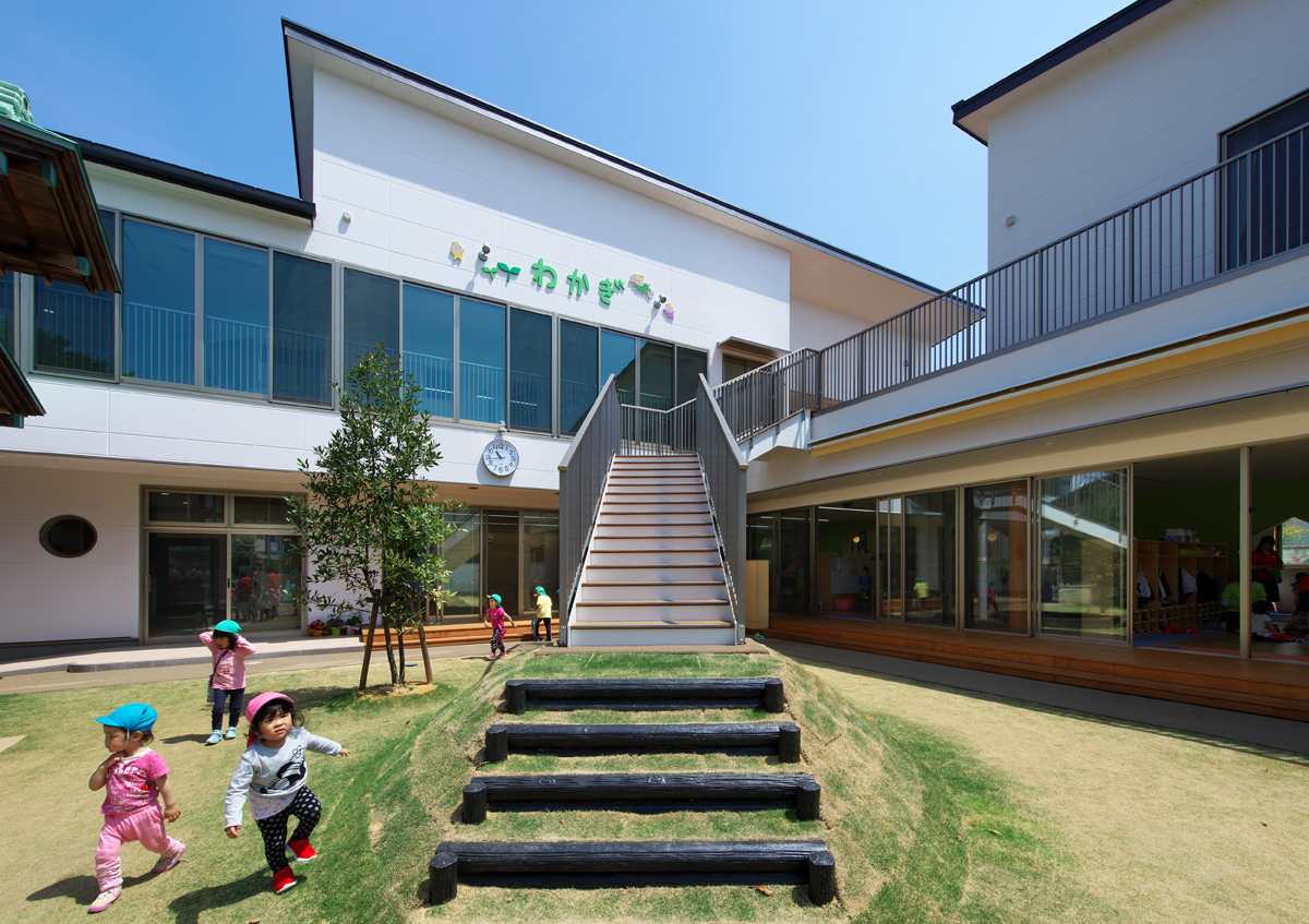  wakagi kindergarten by JAKUETSU Co. Ltd - Architizer Illustration 