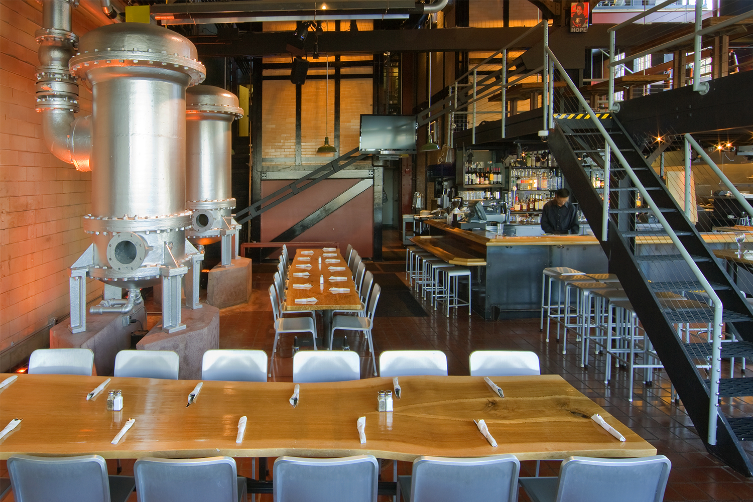 THE BOILER HOUSE RESTAURANT by Marcy Wong Donn Logan Architects