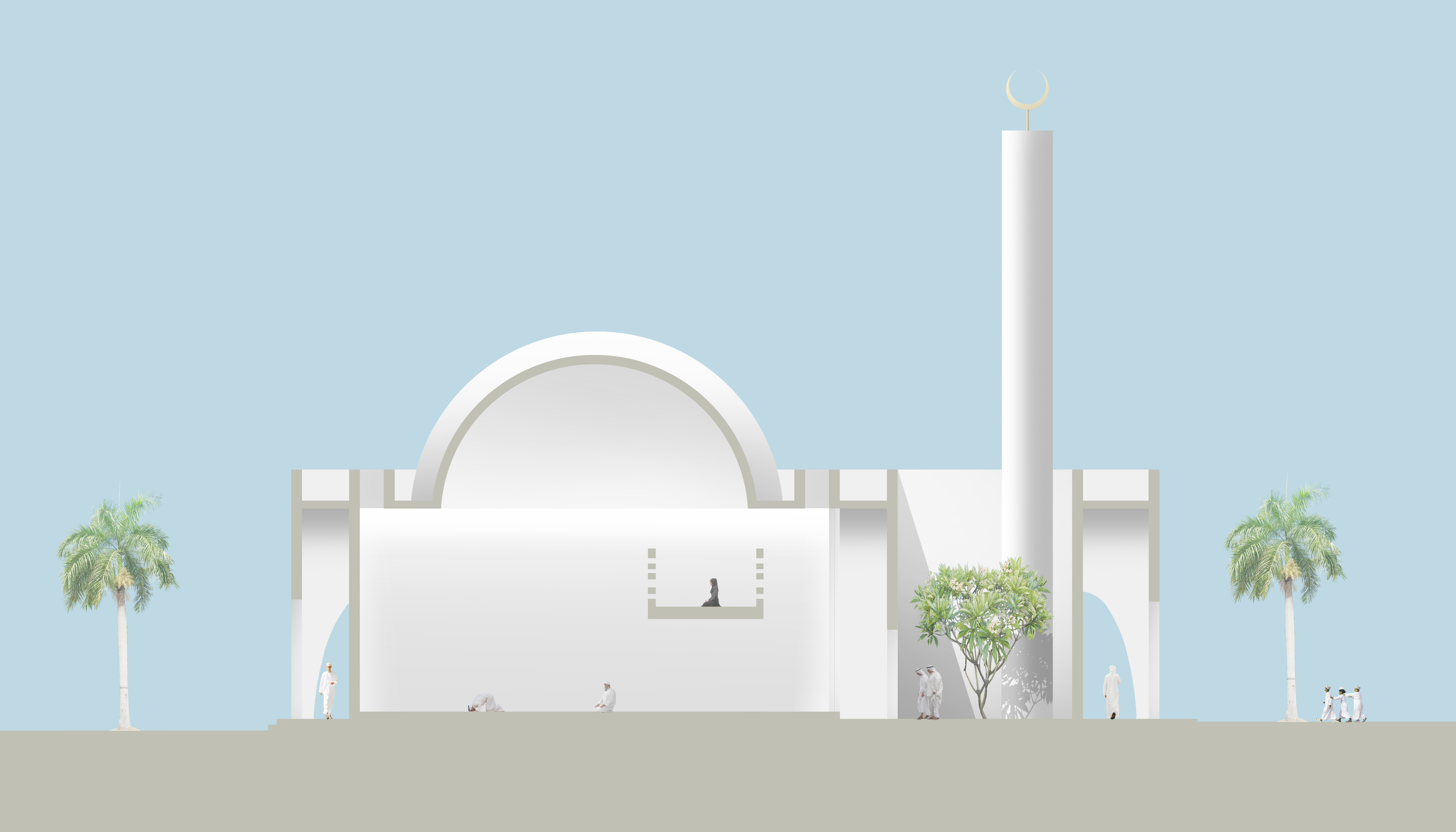 Idea 2597453 Al Warqa A Mosque By Ibda Design In Dubai United Arab Emirates Architizer