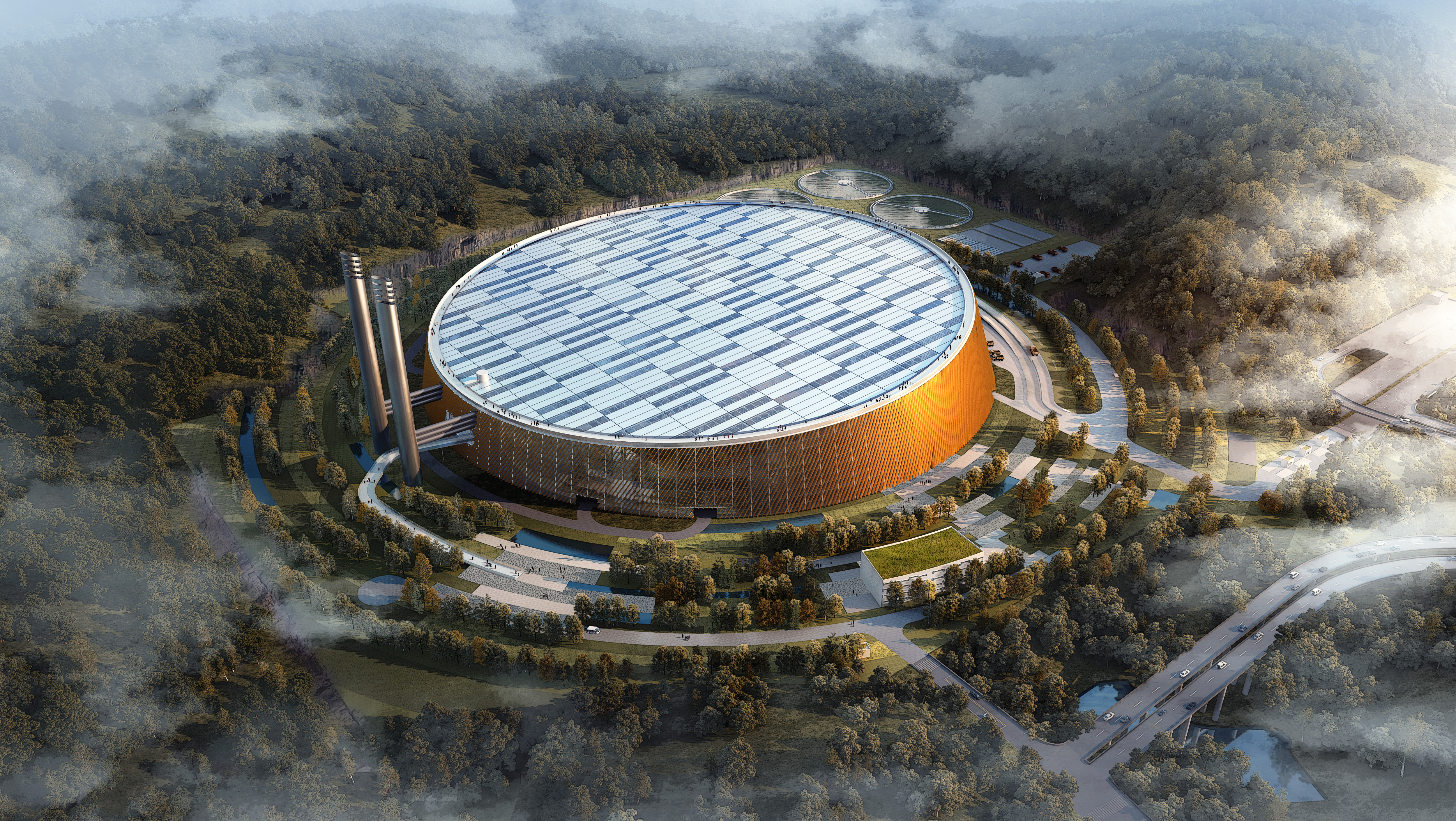 Завод мир. Мусоросжигательный завод Шэньчжэнь. Shenzhen East waste-to-Energy Plant. Мусороперерабатывающий завод в Китае. Мусороперерабатывающий завод Шэньчжэня.