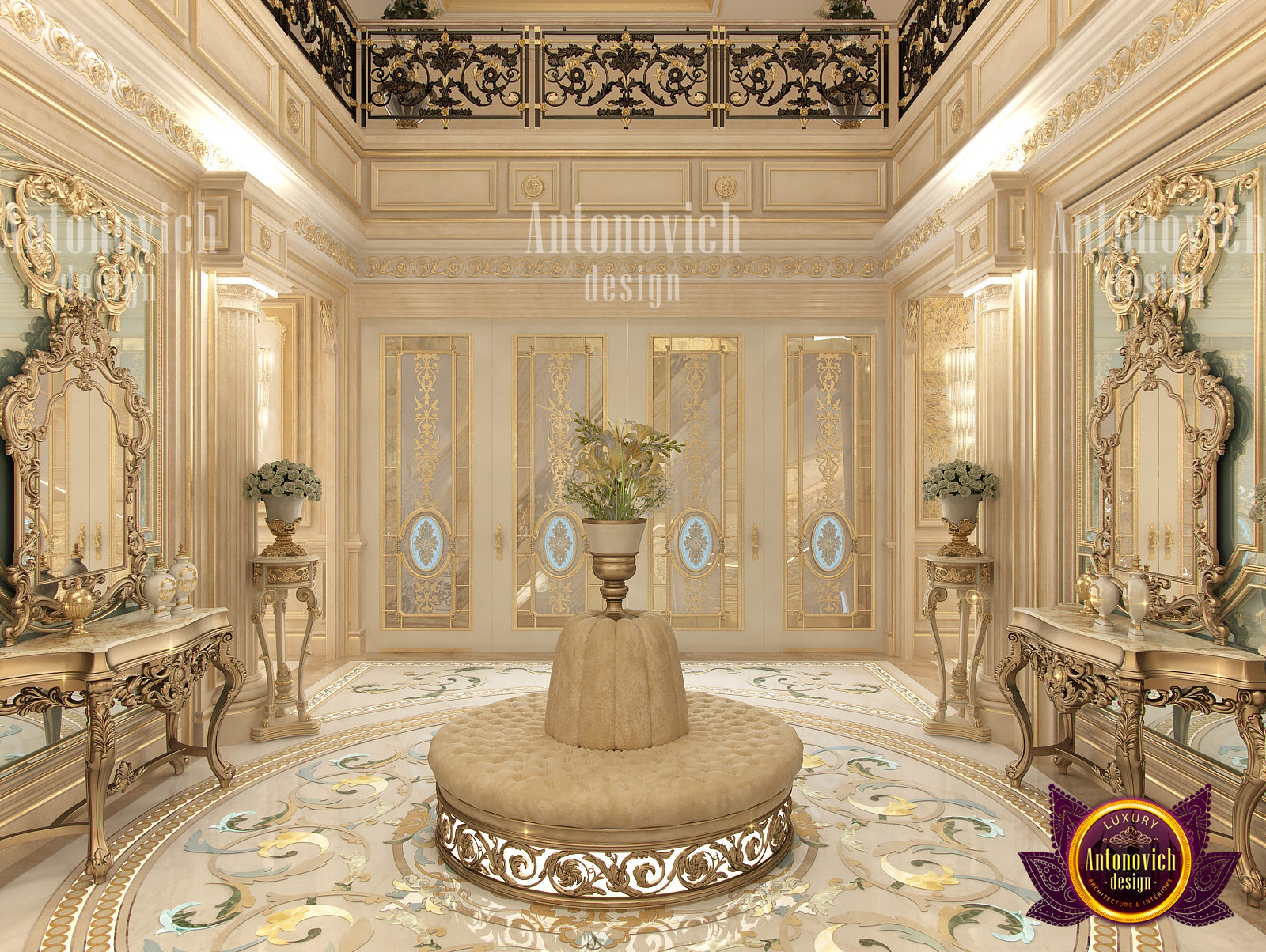 Hall Art-Deco Inspired Interior by LUXURY ANTONOVICH DESIGN - Architizer